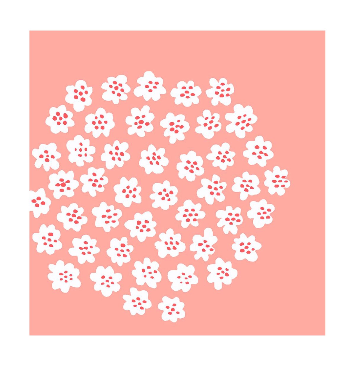Marimekko Puketti napkin 33x33 cm 20-pack Rose | Scandinavian Design | Paper napkins | Pink