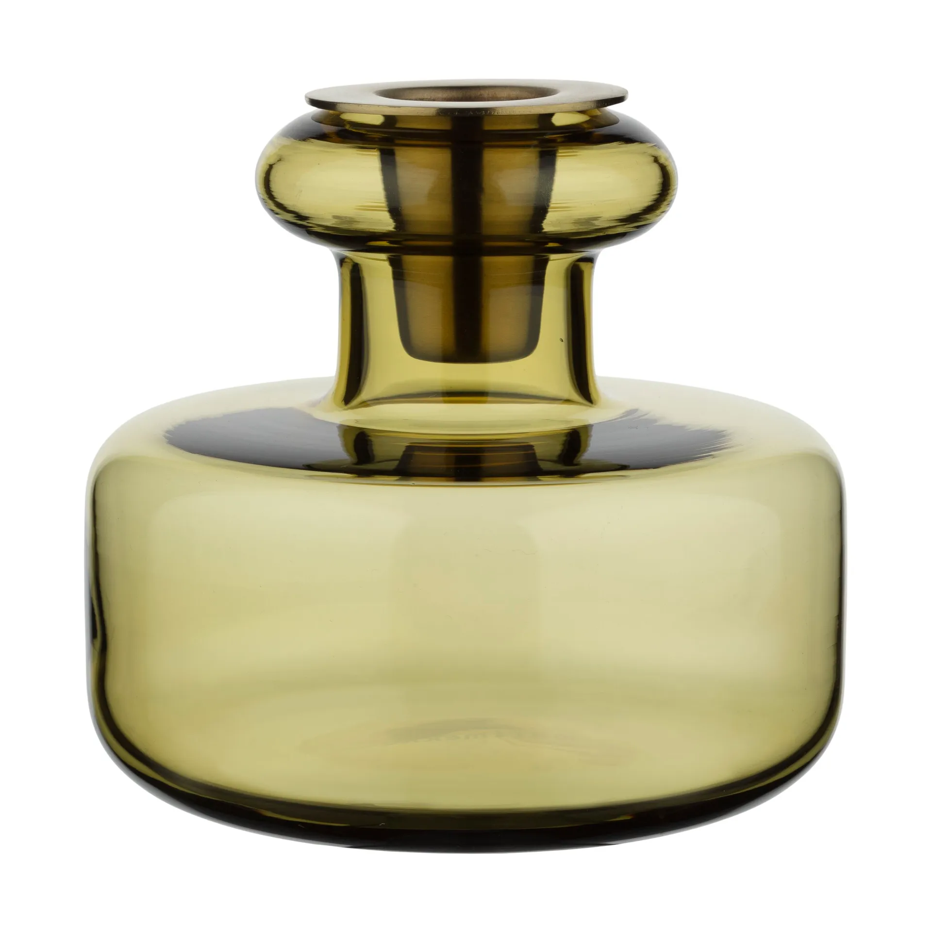 Puteli candle holder Ø10,5 cm, Green umber Marimekko