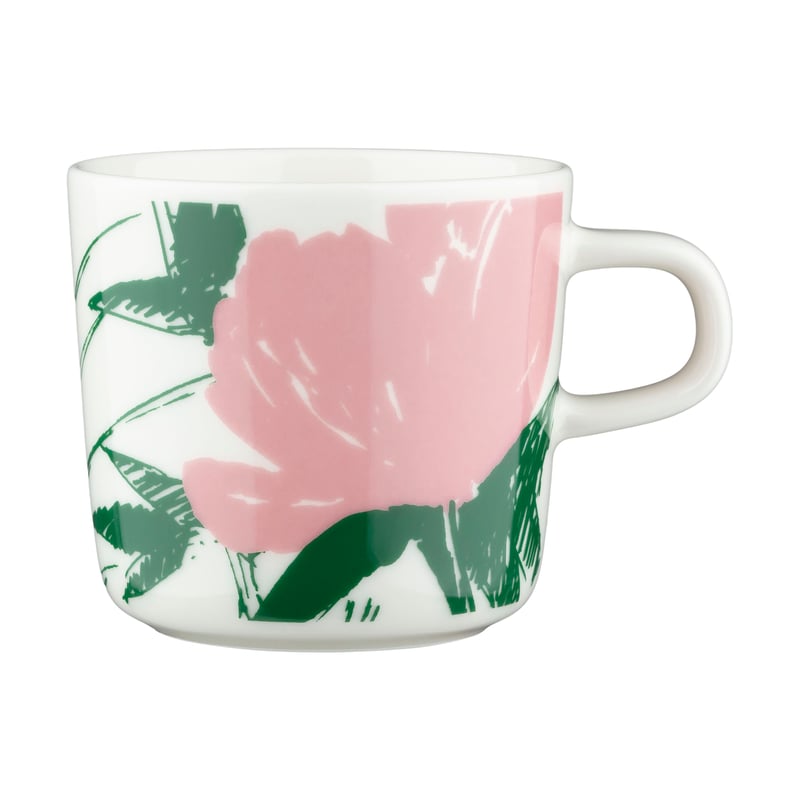 Marimekko Puutarhakutsut coffee cup 20 cl White-green-orange