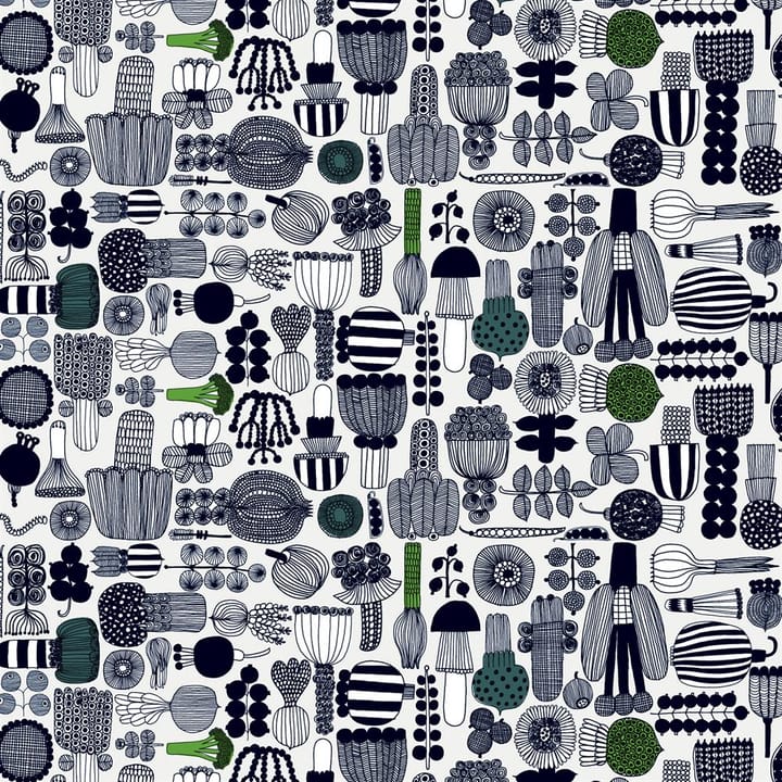 Puutarhurin Parhaat oilcloth - black-green - Marimekko