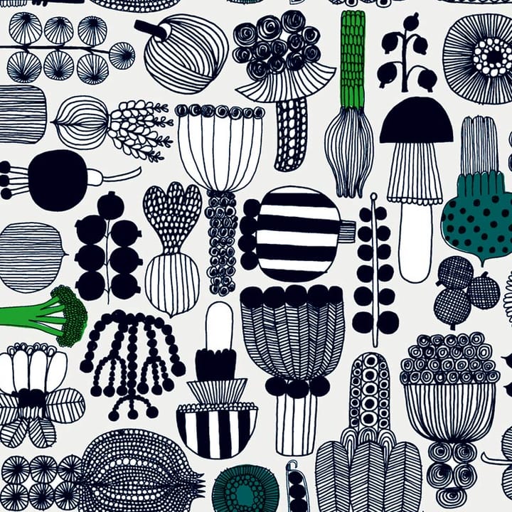 Puutarhurin Parhaat oilcloth - black-green - Marimekko