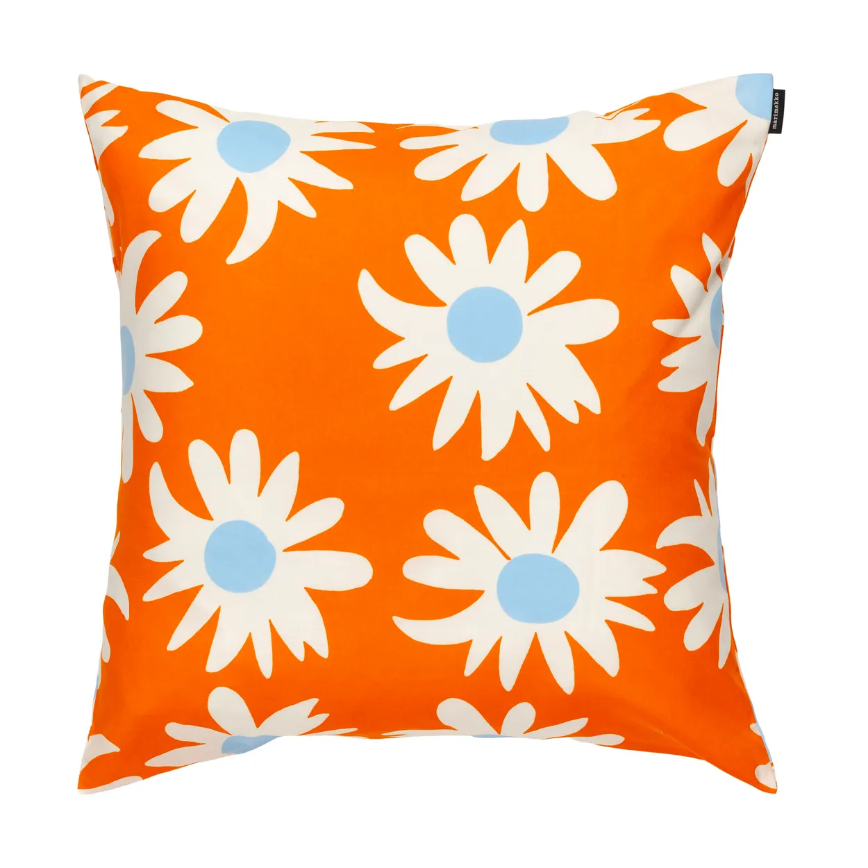 Marimekko Rakastaa ei rakasta cushion cover 50x50 cm Orange-Off-white-light blue