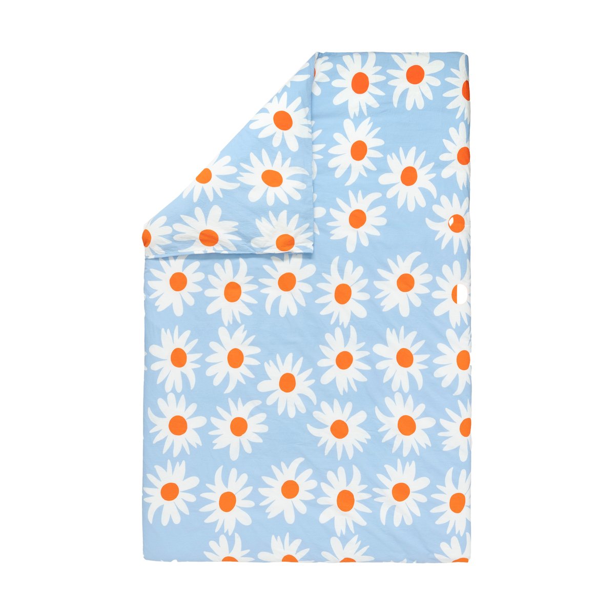 Marimekko Rakastaa ei rakasta duvet cover 150x210 cm Orange-Off-white-light blue
