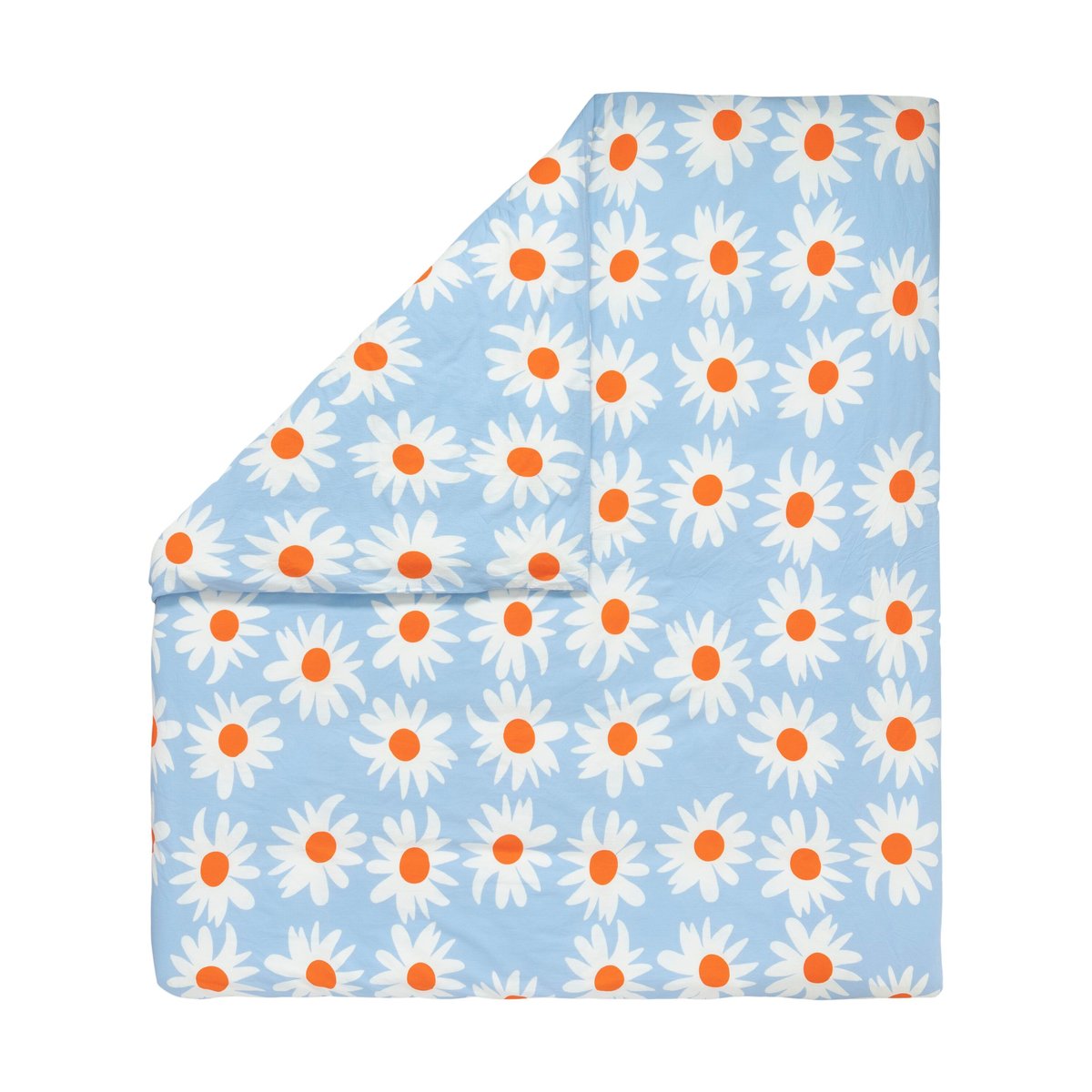 Marimekko Rakastaa ei rakasta duvet cover 240x220 cm Orange-Off-white-light blue