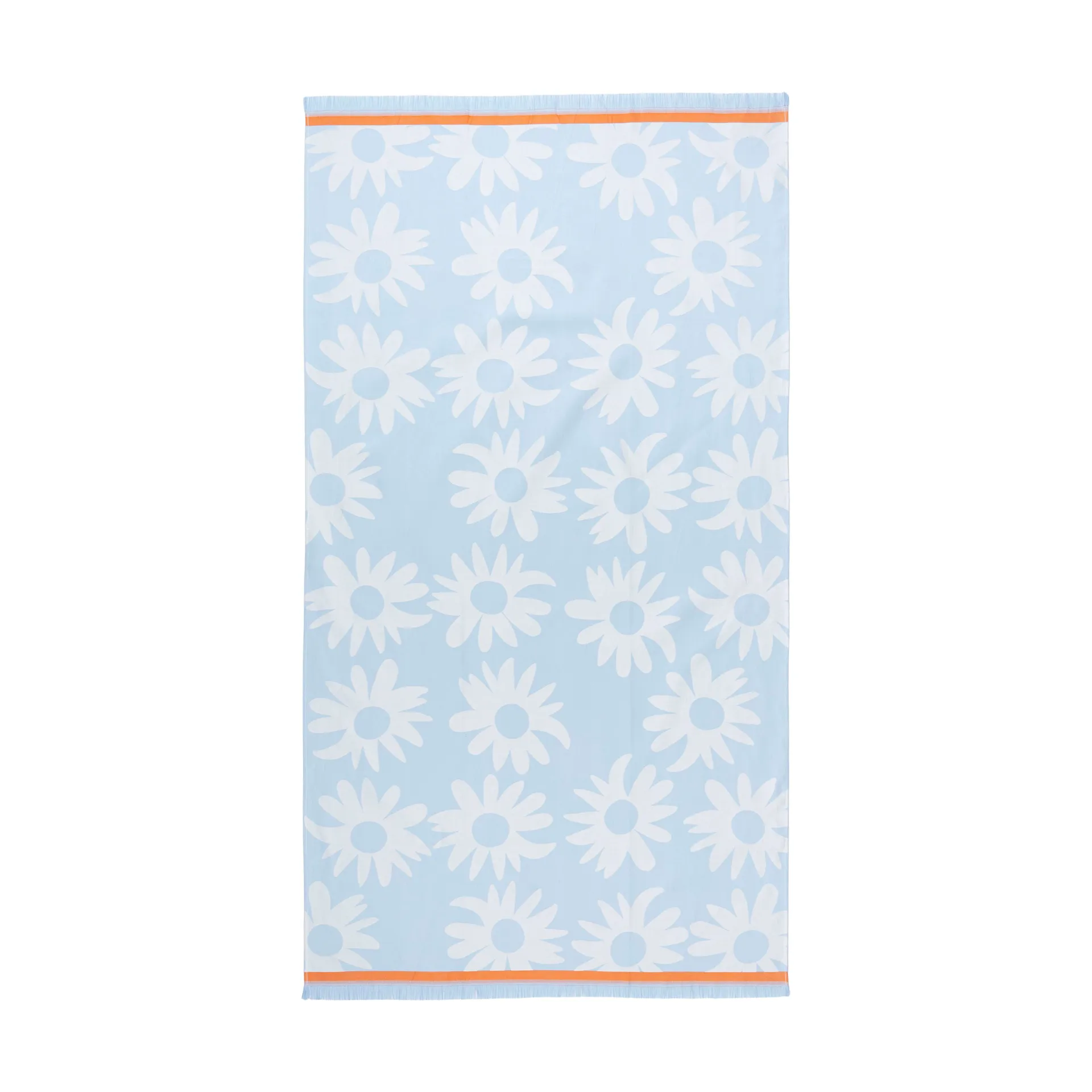 Rakastaa ei rakasta hammam bath towel 91x165 cm, Orange-Off-white-light blue Marimekko