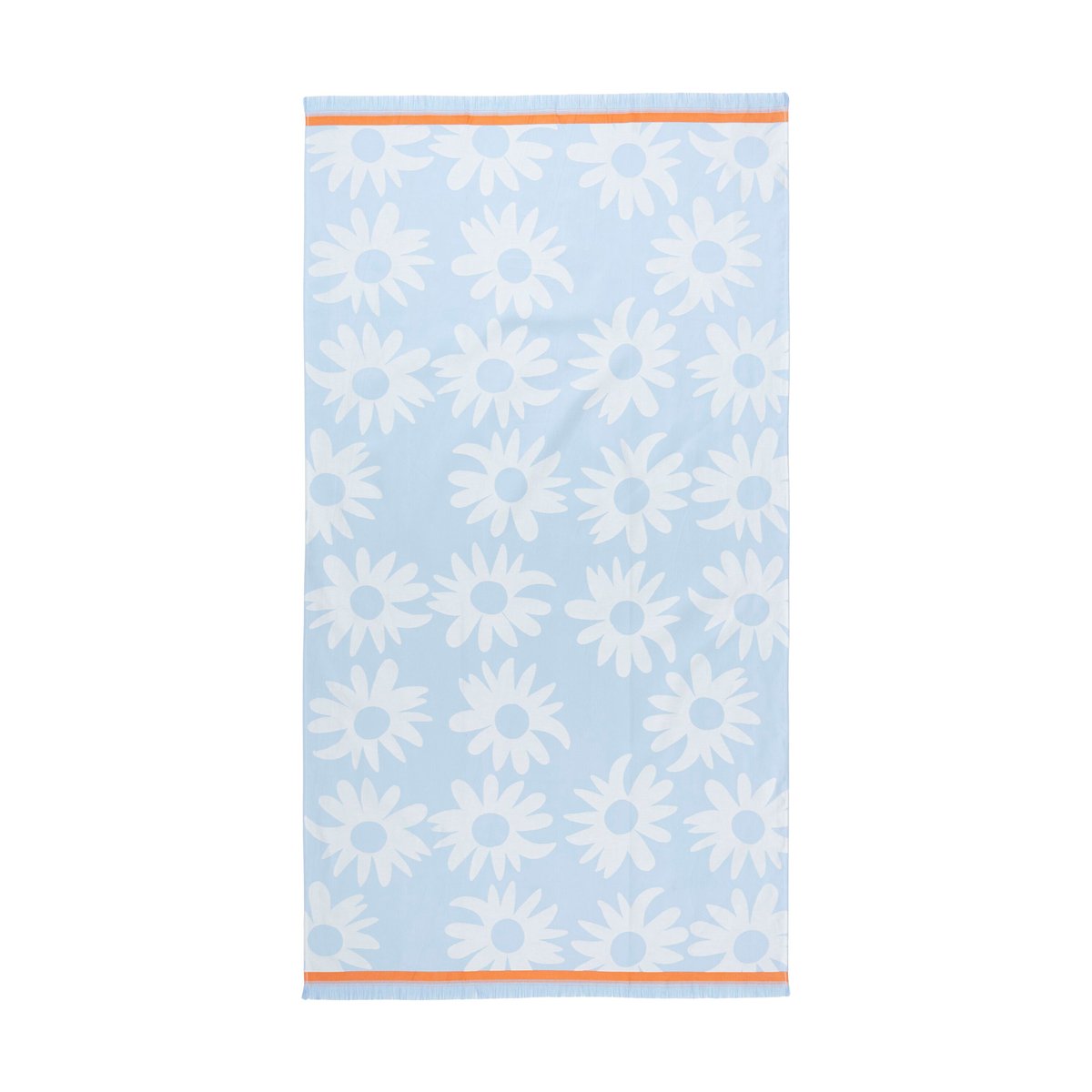 Marimekko Rakastaa ei rakasta hammam bath towel 91x165 cm Orange-Off-white-light blue