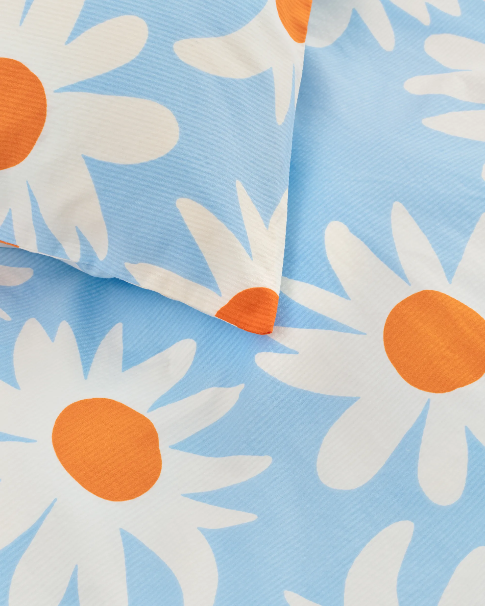 Rakastaa ei rakasta pillowcase 50x60 cm, Orange-Off-white-light blue Marimekko