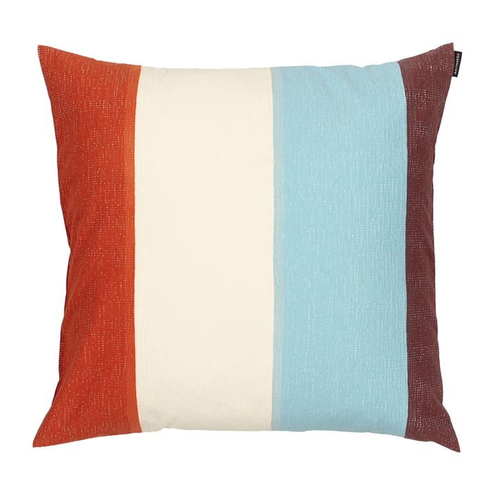Ralli pillowcase 50x50 cm - Light blue-off white-orange - Marimekko