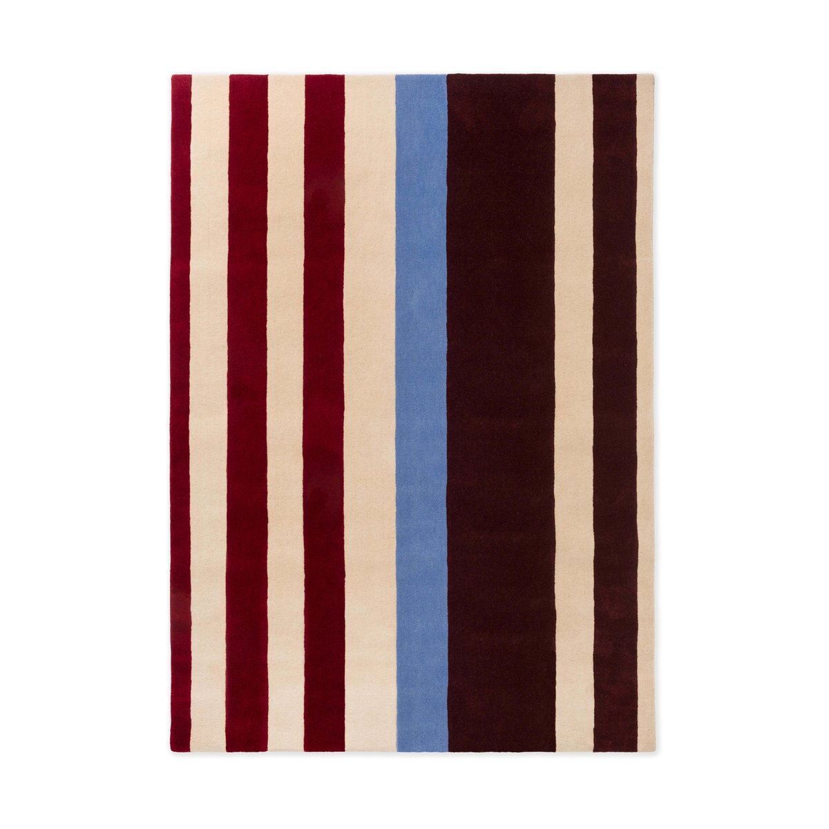 Marimekko Ralli wool rug Burnt orange, 170x240 cm | Scandinavian Design | Fringe & Deep pile rugs | Orange