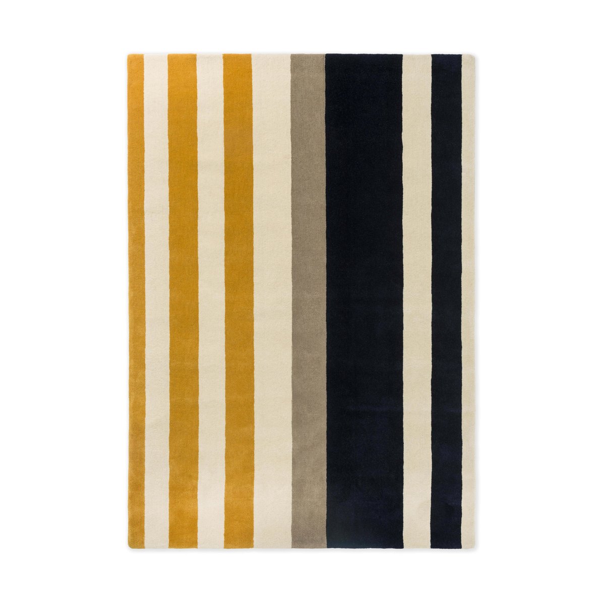 Marimekko Ralli wool rug Yellow, 200x280 cm | Scandinavian Design | Fringe & Deep pile rugs | Yellow