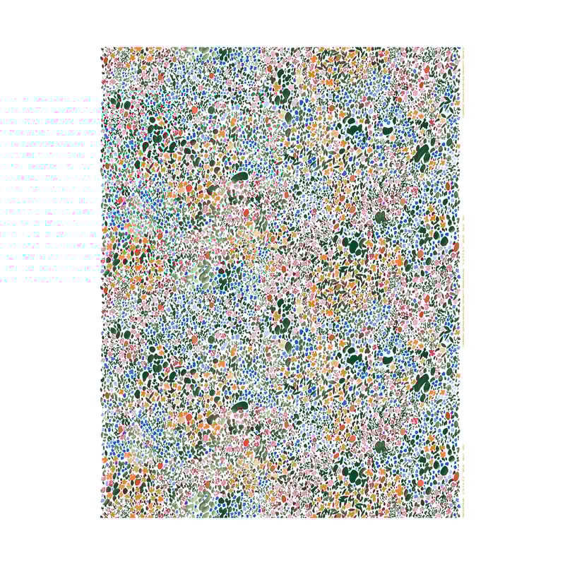 Marimekko Rantaniitty cotton fabric White-multi