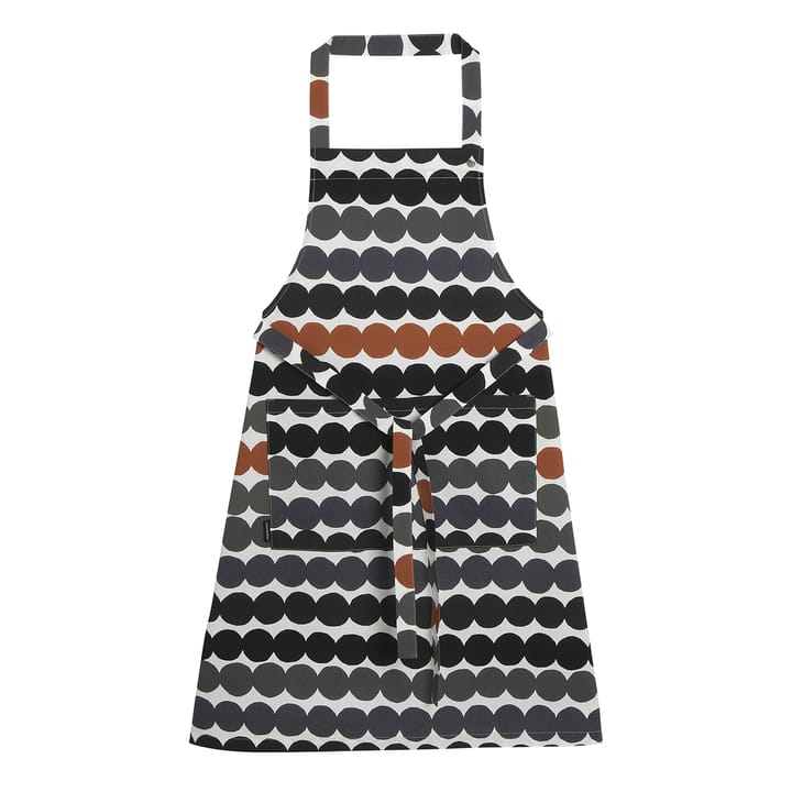 Räsymatto apron - white-grey-chestnut - Marimekko