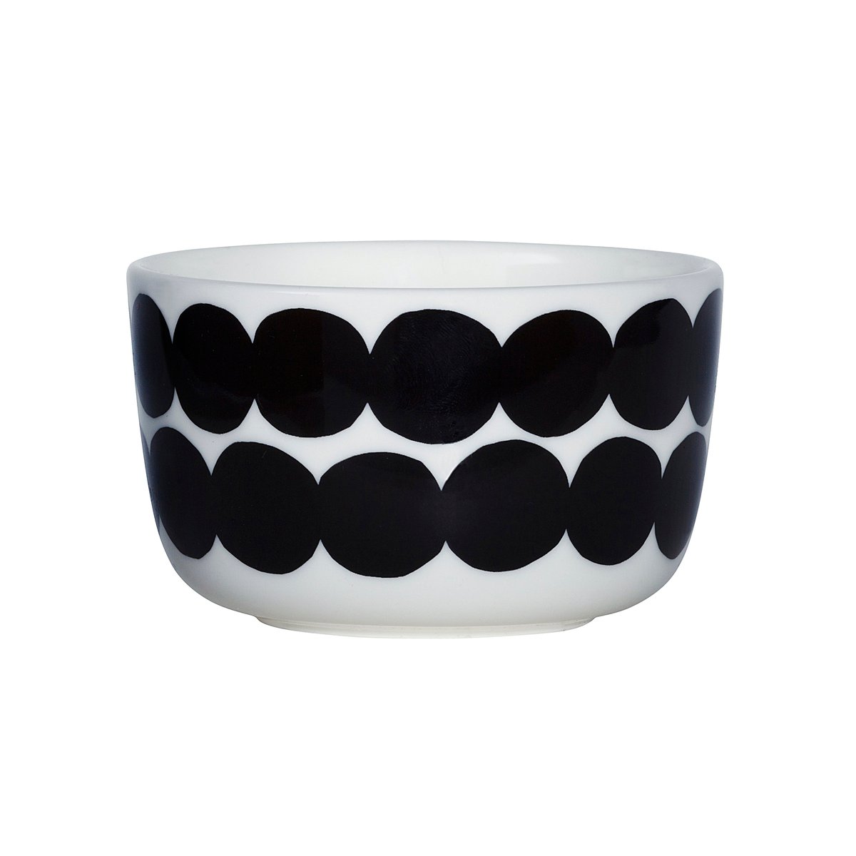 Marimekko Räsymatto bowl 2.5 dl black-white | Scandinavian Design | Breakfast bowls | Black