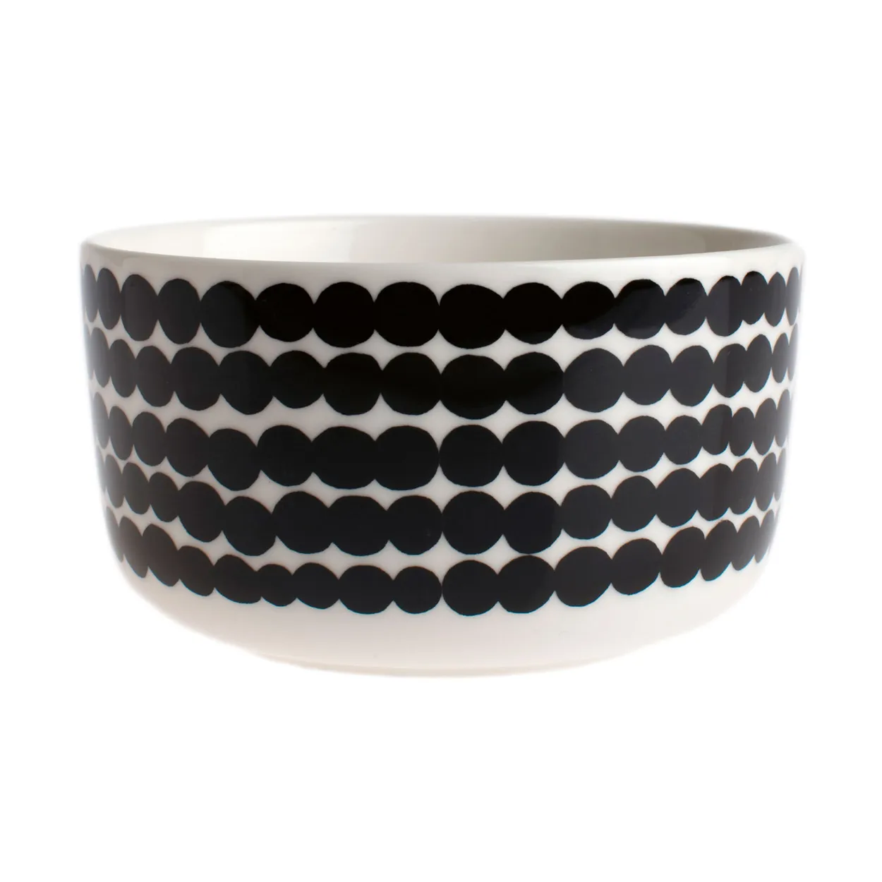 Marimekko Räsymatto bowl 5 dl black | Scandinavian Design | Serving bowls | Black