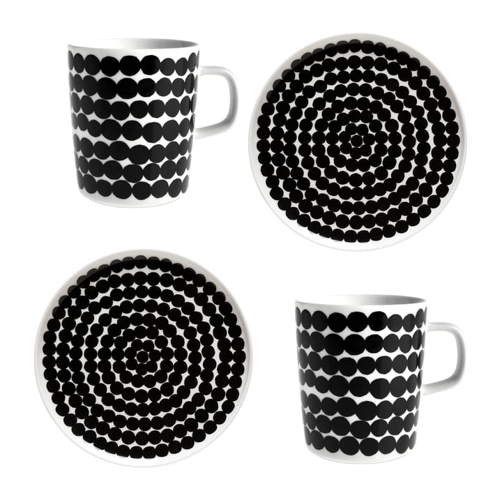 Räsymatto breakfast set - White-black - Marimekko