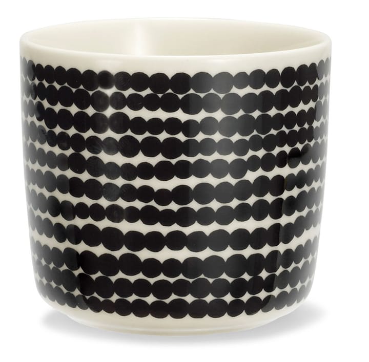 Räsymatto coffee mug without handle - black-white - Marimekko