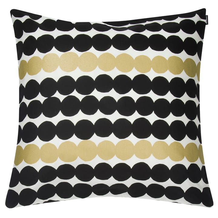 Räsymatto cushion cover 50x50 cm 10 years anniversary - black-gold - Marimekko