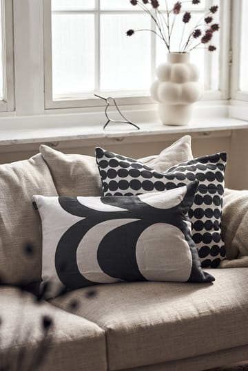 Räsymatto cushion cover 50x50 cm - White-black - Marimekko