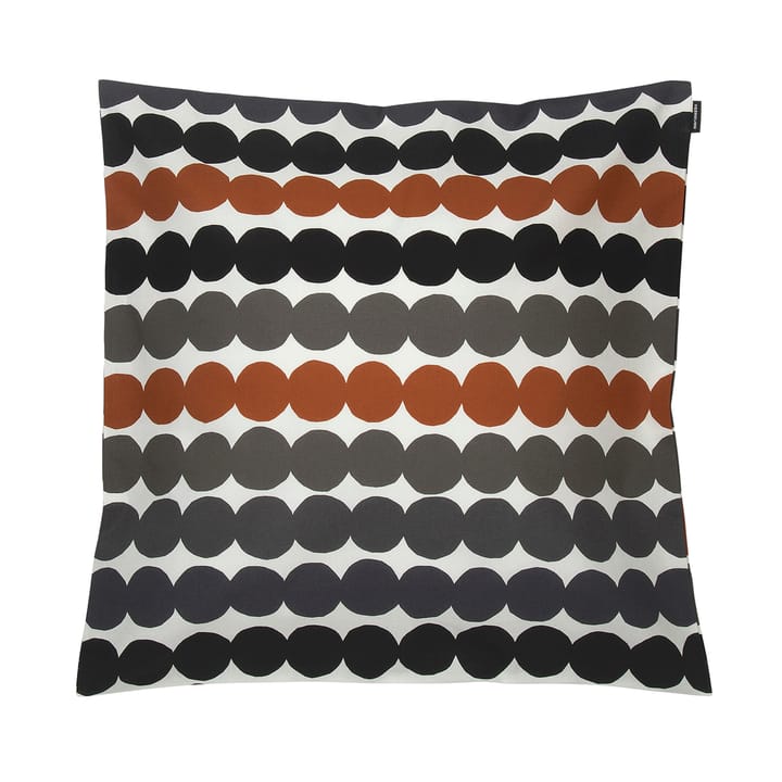 Räsymatto cushion cover 50x50 cm - white-grey-orange - Marimekko