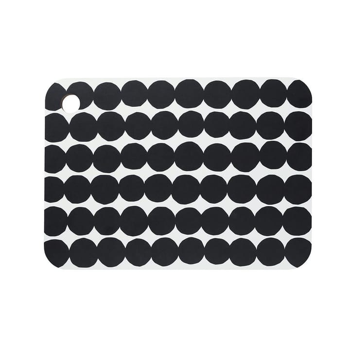 Räsymatto cutting board, black-white Marimekko