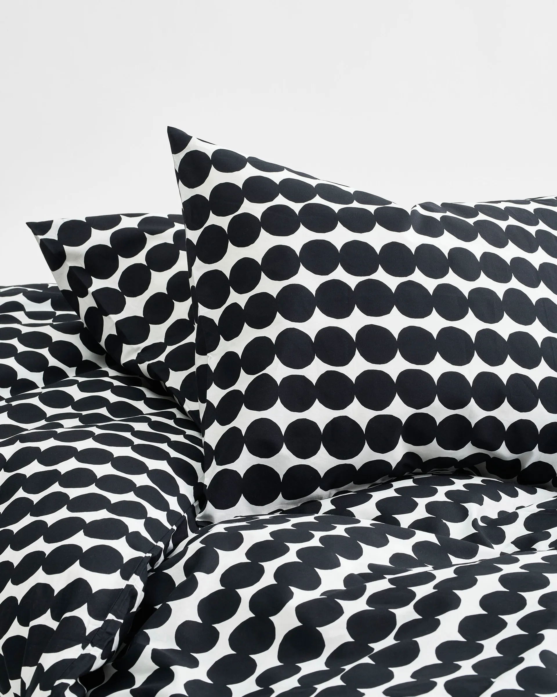 Räsymatto duvet cover 210x150 cm, Black-white Marimekko