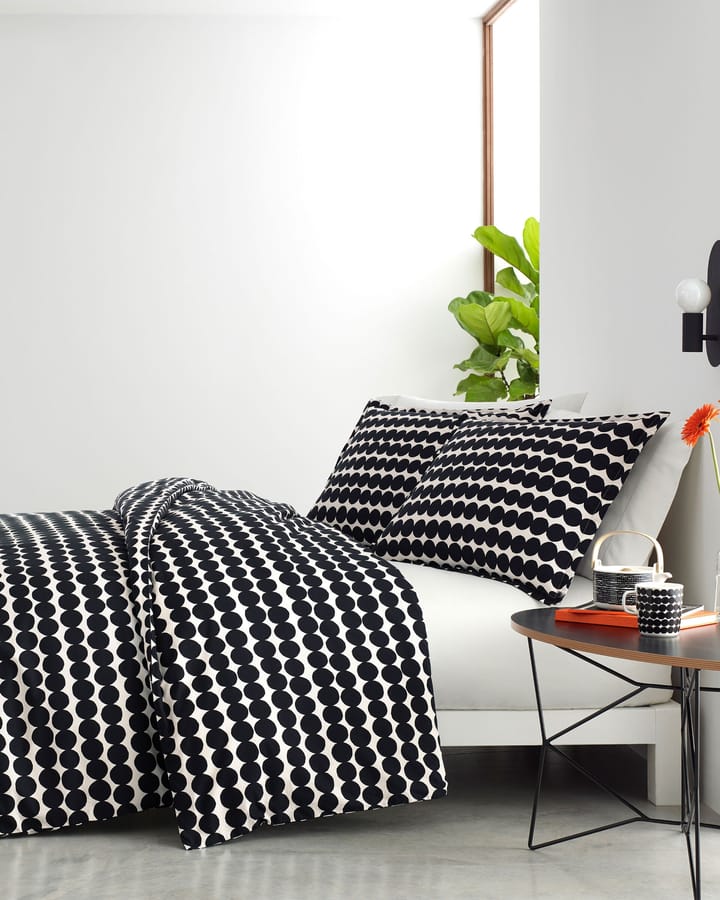 Räsymatto duvet cover 210x150 cm, Black-white Marimekko