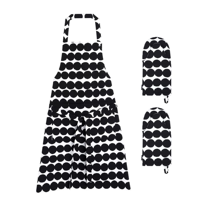 Räsymatto kitchen textiles set - White-black - Marimekko