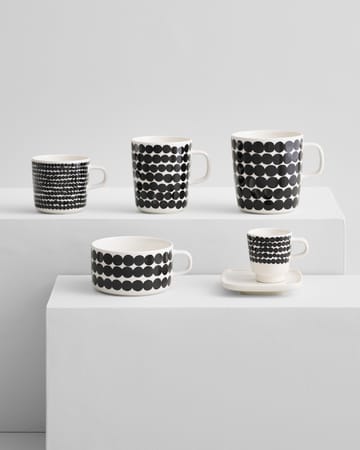 Räsymatto mug 25 cl - black and white - Marimekko