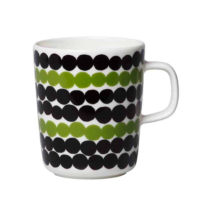 Räsymatto mug 25 cl - black-green-white - Marimekko