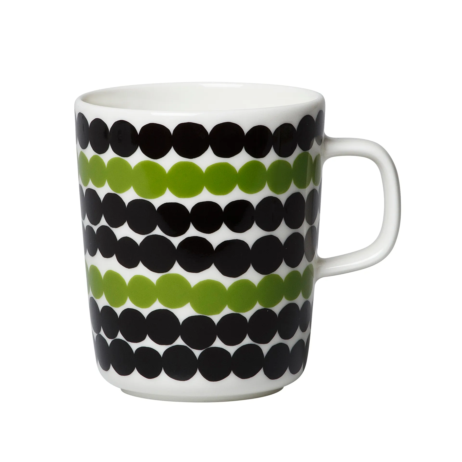 Räsymatto mug 25 cl, black-green-white Marimekko
