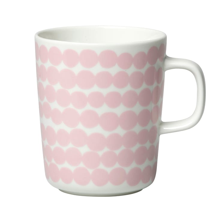 Räsymatto mug 25 cl - pink-white - Marimekko
