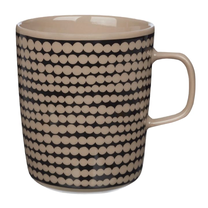 Räsymatto mug 25 cl - Terra-black - Marimekko