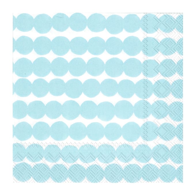Räsymatto napkin 33x33 cm 20-pack, Light blue Marimekko