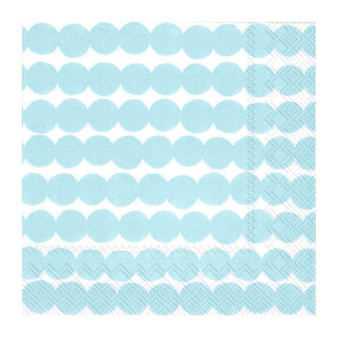 Räsymatto napkin 33x33 cm 20-pack - Light blue - Marimekko