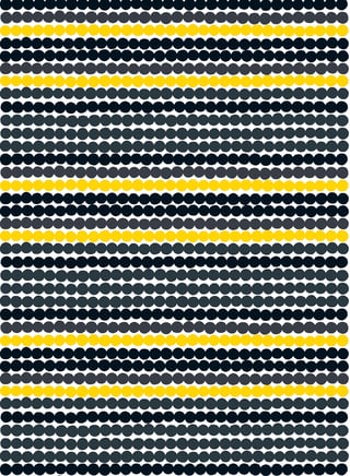 Marimekko Räsymatto oilcloth Grey-black-yellow