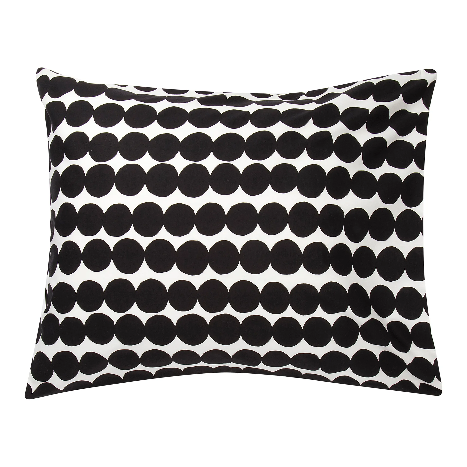 Räsymatto pillowcase 50x60 cm, Black-white Marimekko