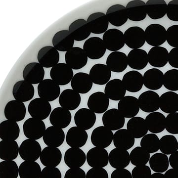 Räsymatto plate 20 cm, 6-pack black-white - undefined - Marimekko