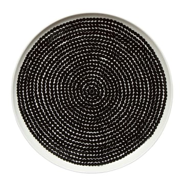 Räsymatto plate - black white - Marimekko