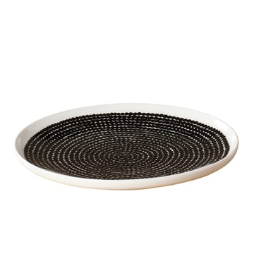 Räsymatto plate - black white - Marimekko