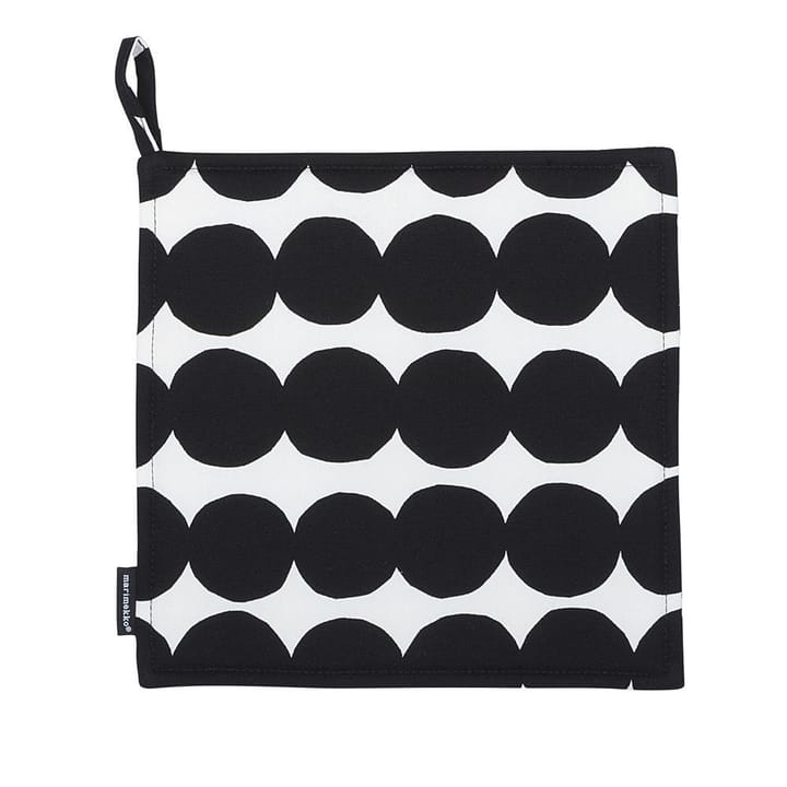 Räsymatto pot holder, black-white Marimekko