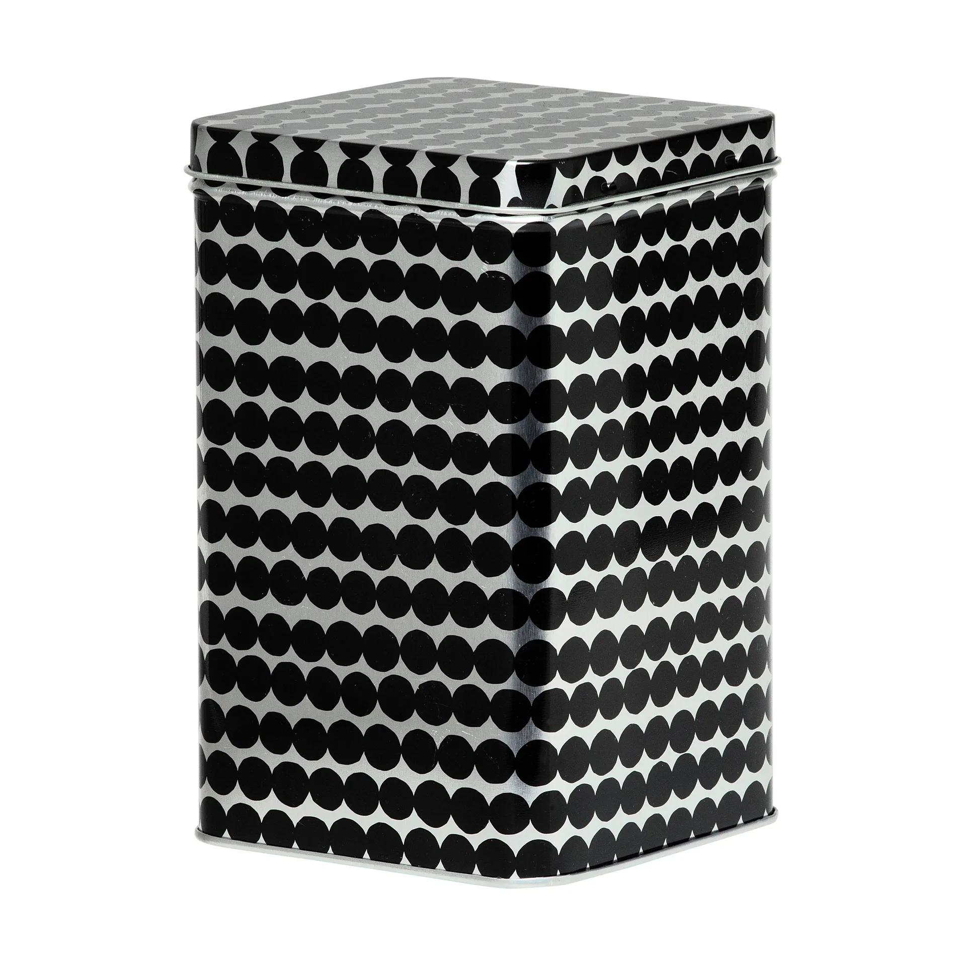 Räsymatto storage box 17.5 cm, Grey-black Marimekko