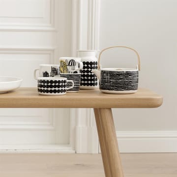 Räsymatto teapot - Black-white - Marimekko