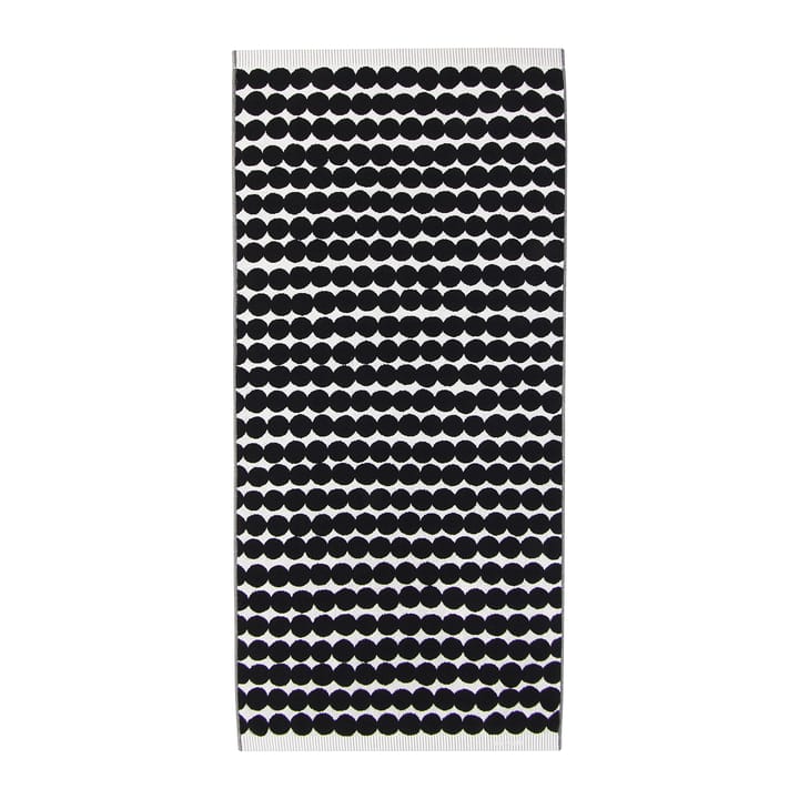 Räsymatto towel black - bath towel 70x150 cm - Marimekko