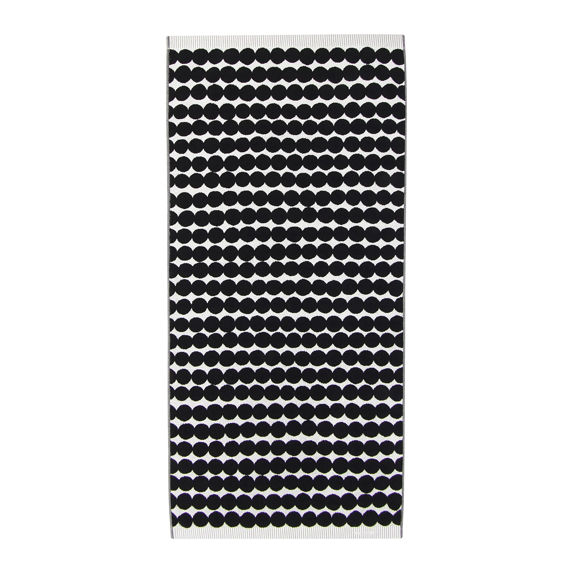 Räsymatto towel black, bath towel 70x150 cm Marimekko