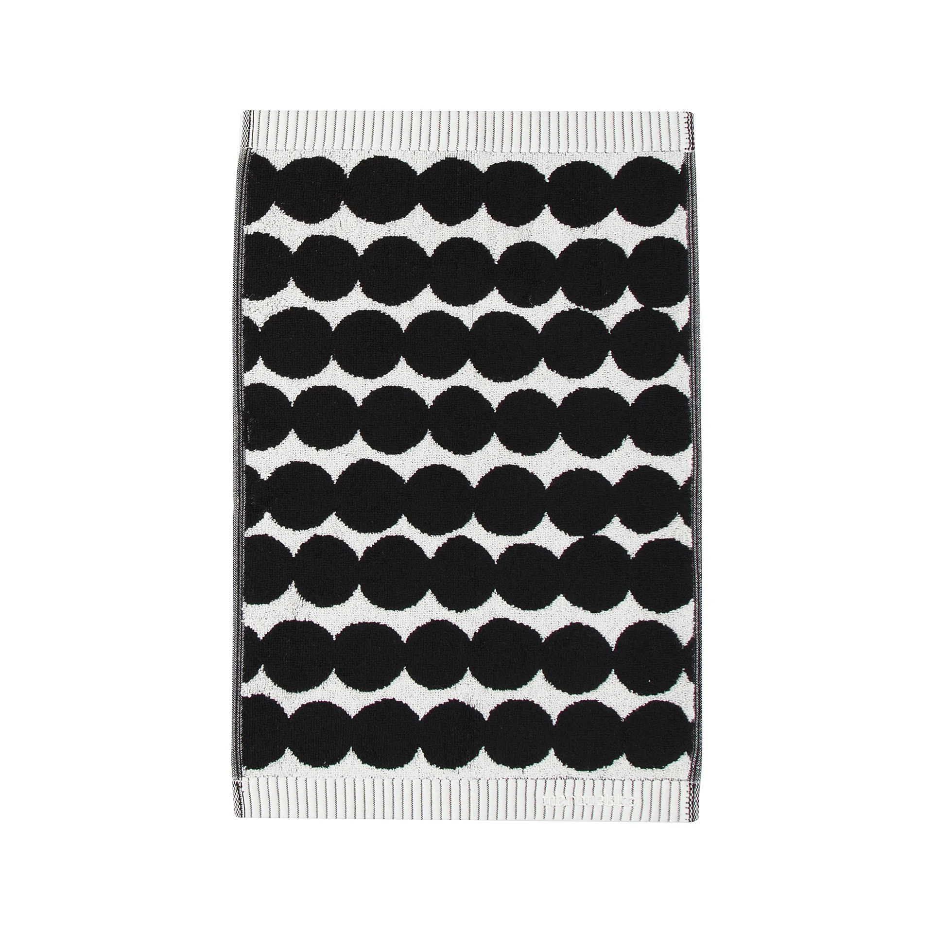 Räsymatto towel black, guest towel 30x50 cm Marimekko