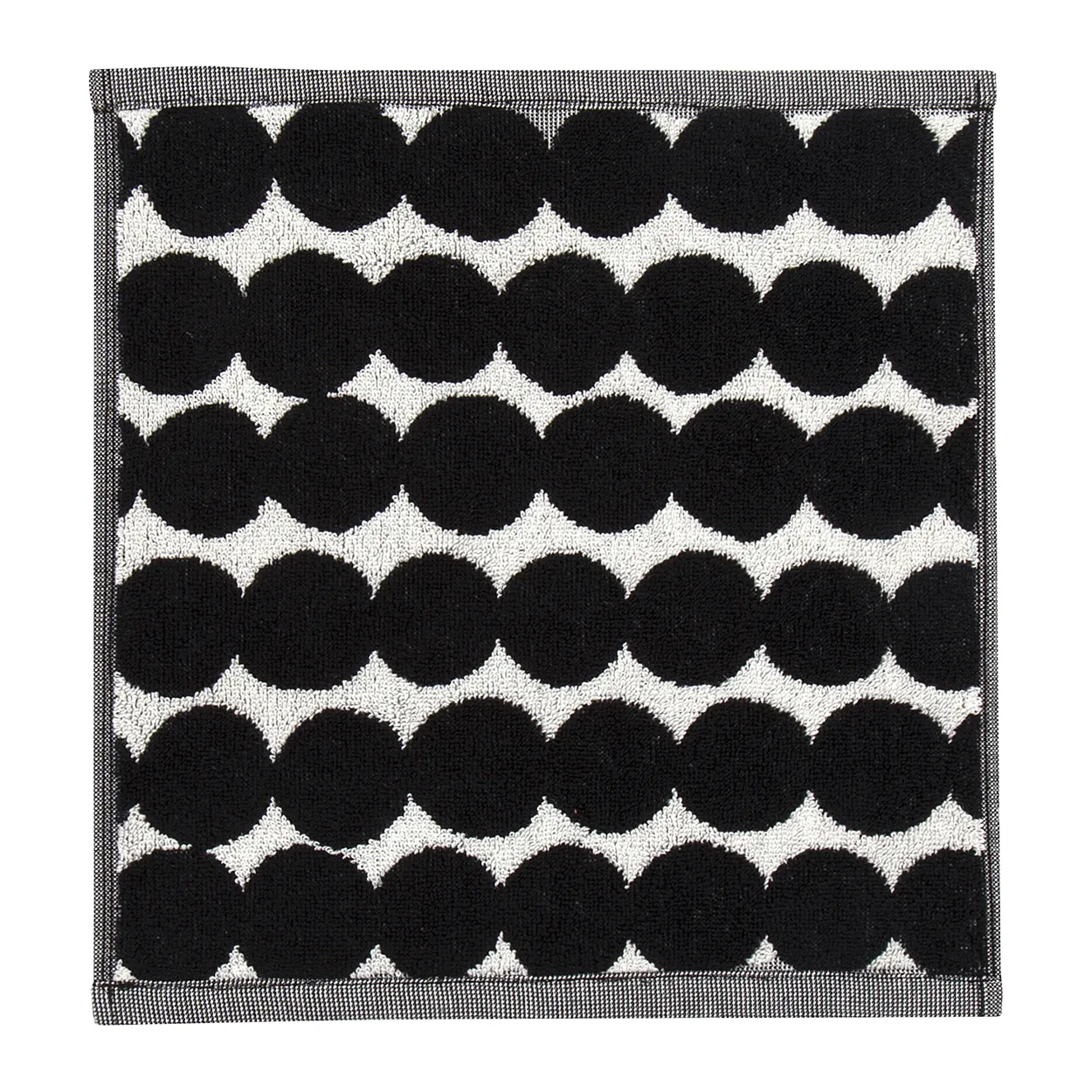 Marimekko Räsymatto towel black Minitowel 30x30 cm | Scandinavian Design | Hand towels | Black