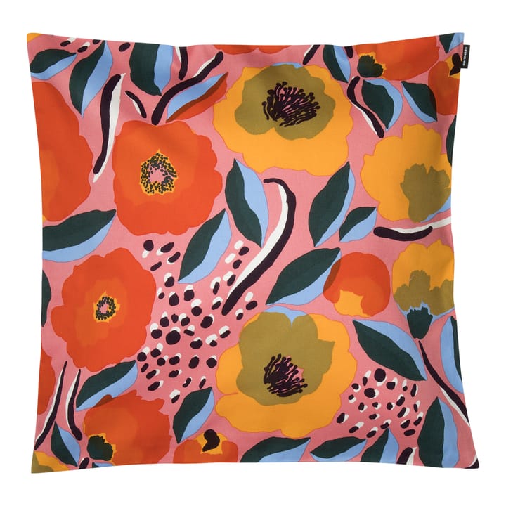 Rosarium cushion cover 50x50 cm - Rosa-blue-red - Marimekko