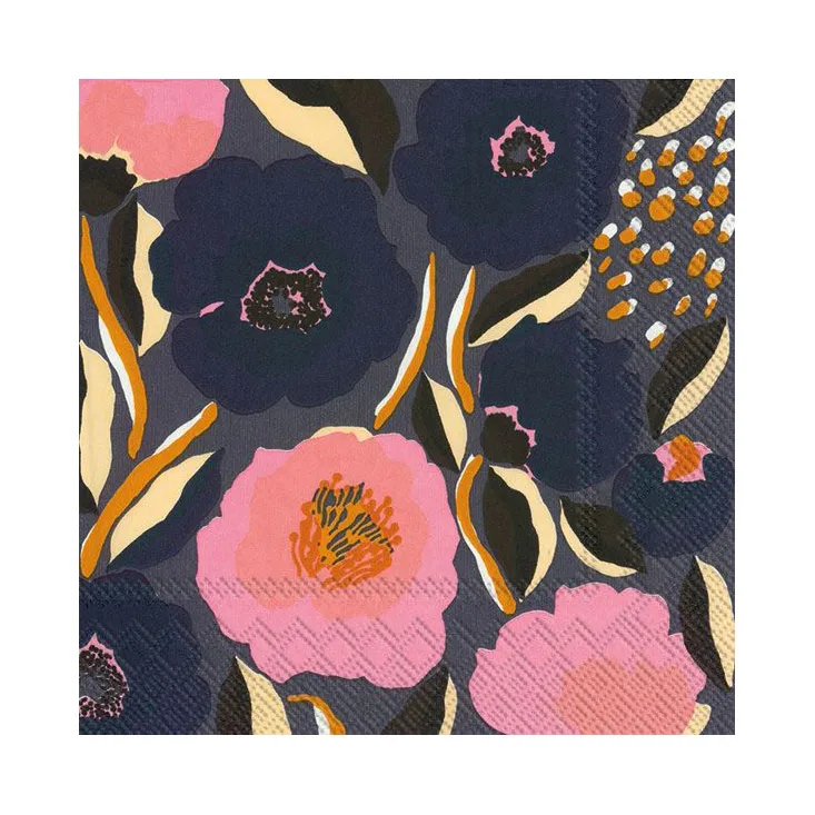 Rosarium napkin 33x33 cm 20-pack, blue Marimekko