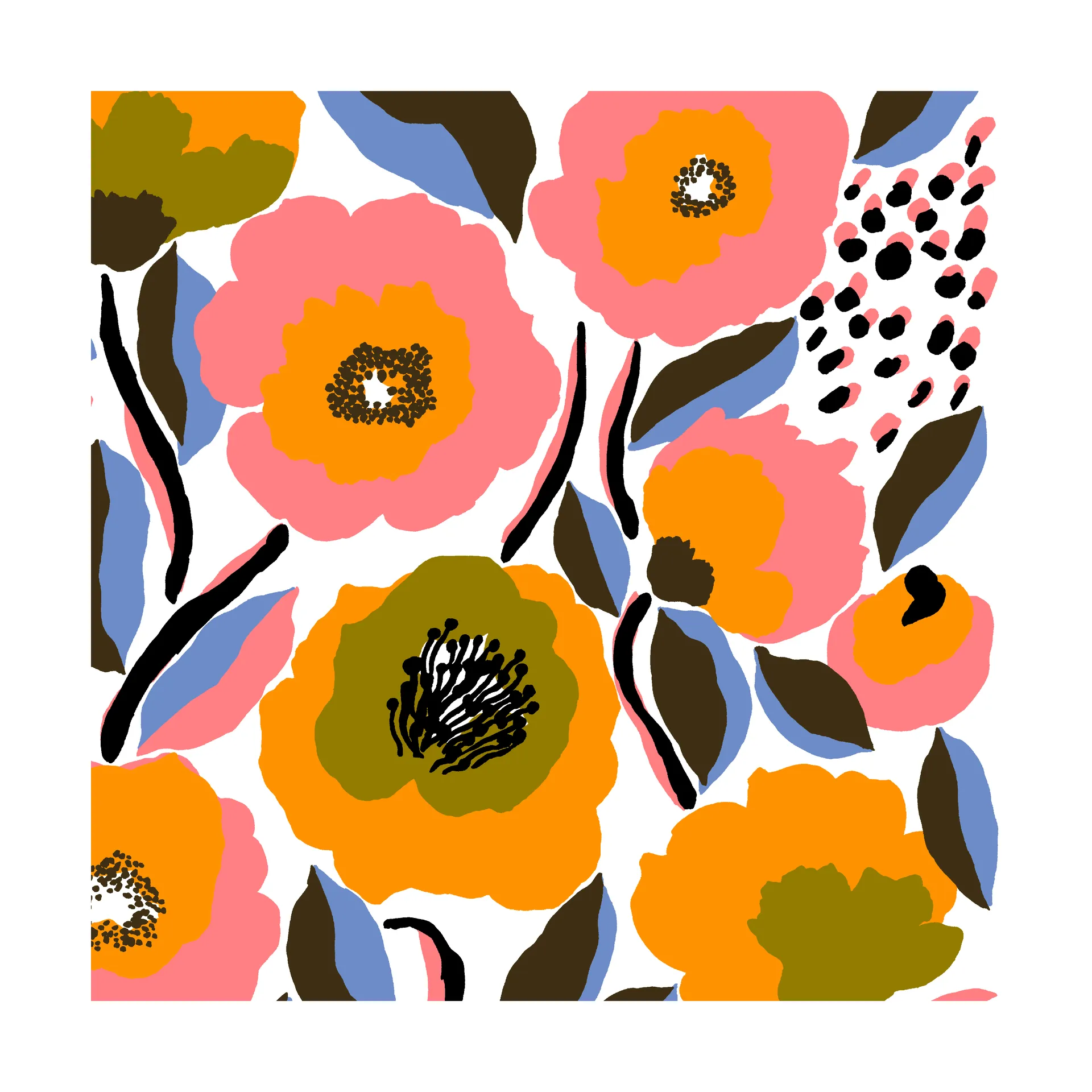 Rosarium napkin 33x33 cm 20-pack, White Marimekko