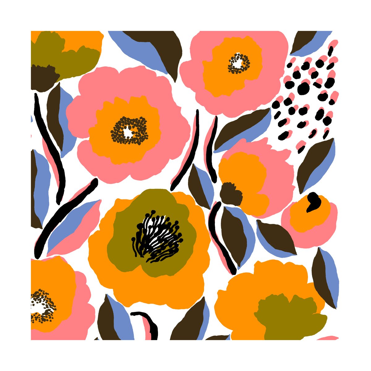 Marimekko Rosarium napkin 33x33 cm 20-pack White | Scandinavian Design | Paper napkins | White